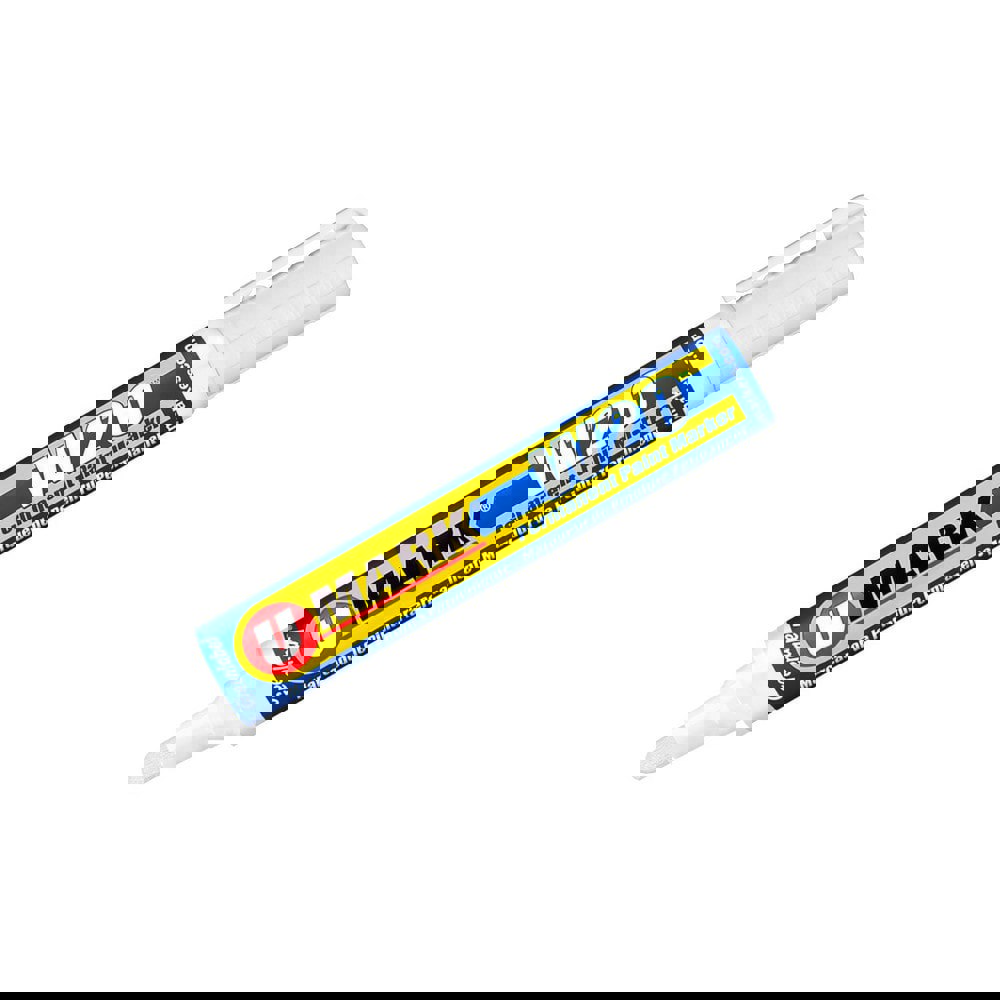Markers & Paintsticks; Marker Type: Liquid Paint Marker; Tip Shape: Bullet; Chisel; Color: White; Ink Type: Xylene-free; Water Base; Fade Resistant; Water Resistant; Tip Type: Reversible; Bullet; Chisel; For Use On: Wood; Glass; Cardboard; Plastic; Metal;
